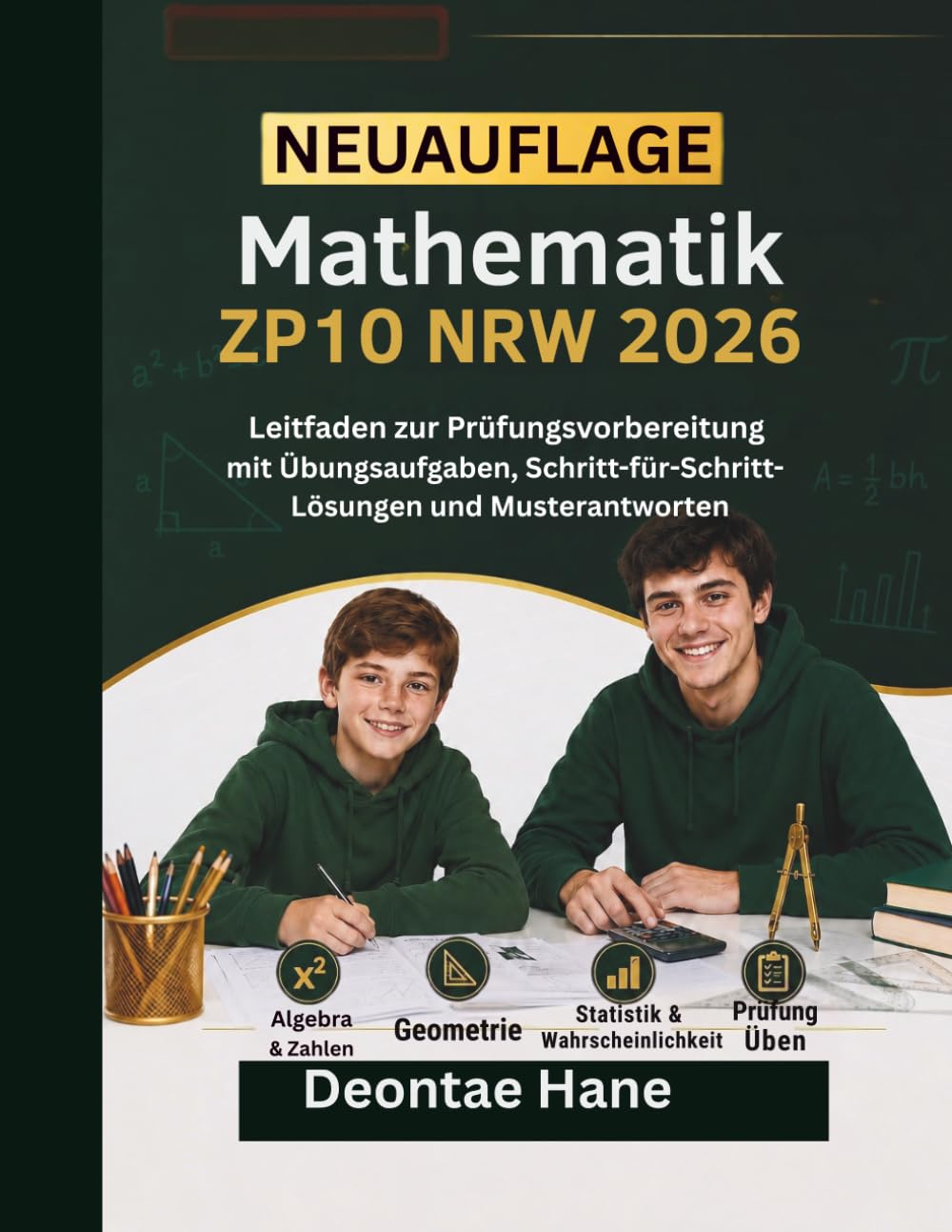 Mathematik ZP10 NRW 2026: Leitfaden zur Prüfungsvorbereitung mit Übungsaufgaben, Schritt-für-Schritt-Lösungen und Musterantworten