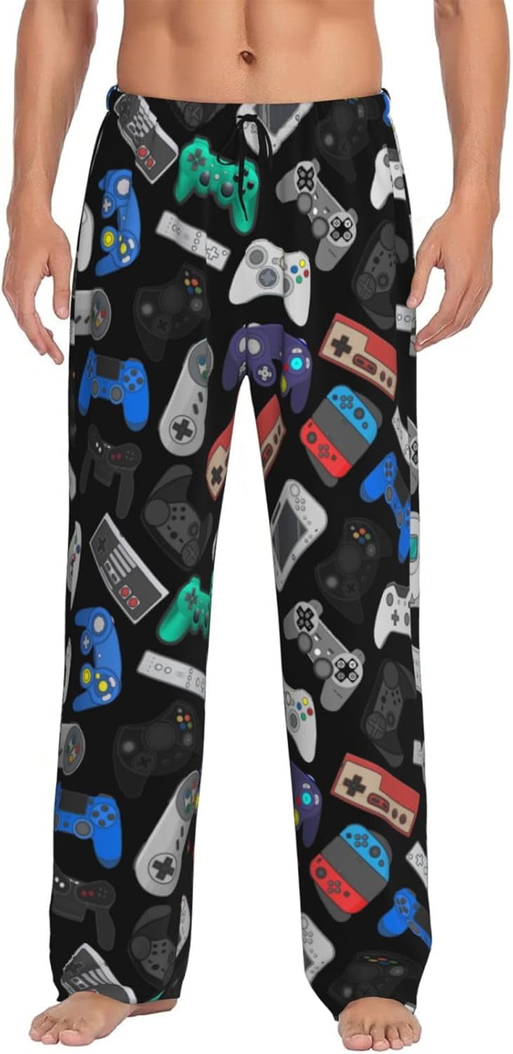 Smiley Face Men'S Pajama Pants Soft Sleep Lounge Pants Pjs Bottoms With Pockets