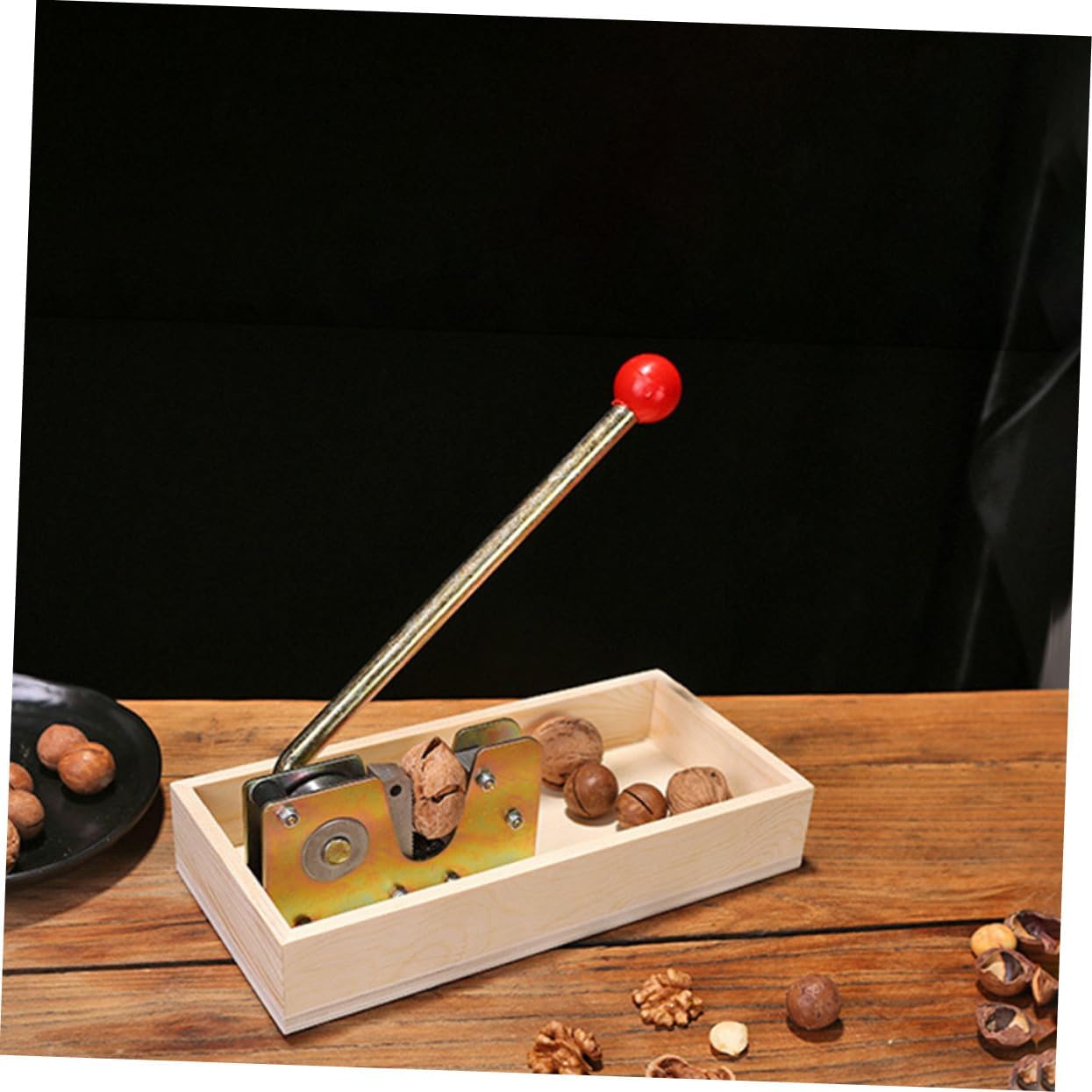 Hand-pressed Walnut Cracker with Handle Stainless Steel Nut Breaker for Easy Shelling of Fresh and Dried Walnuts Lightweight and Portable Nut Opening Tool