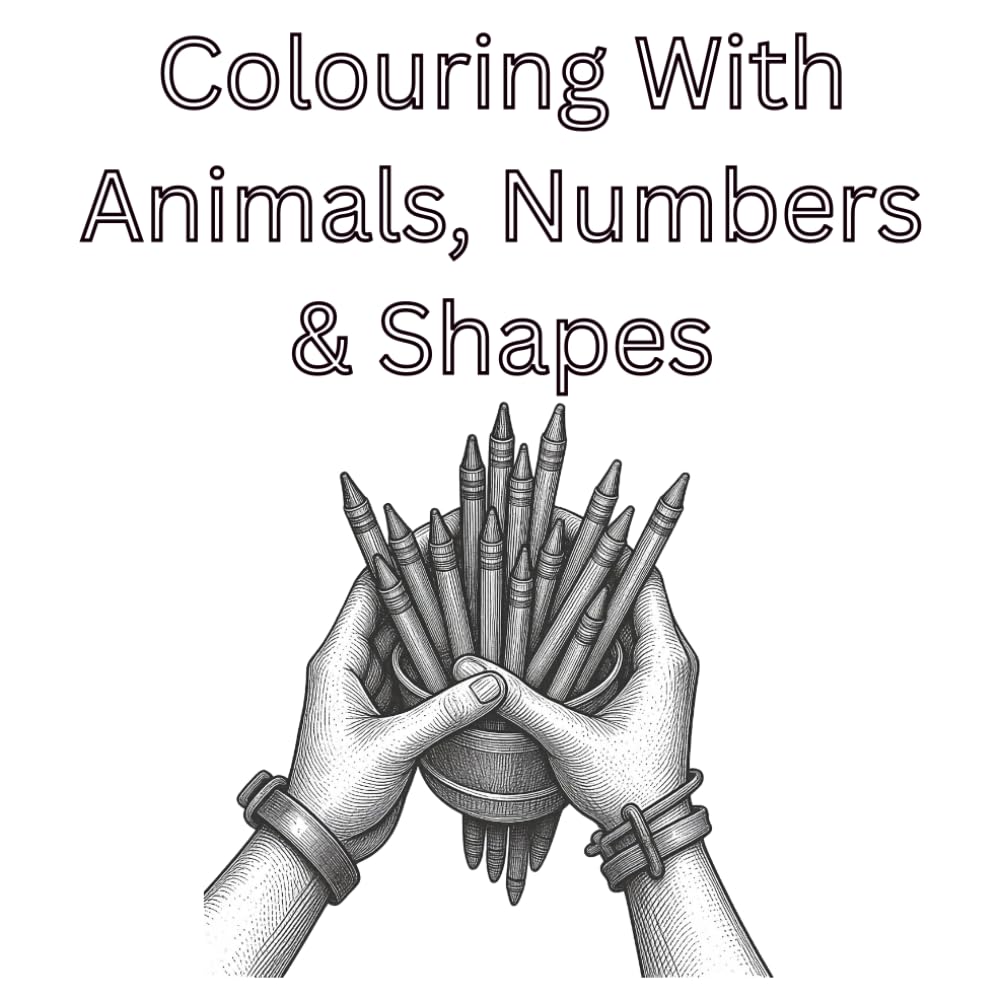 Colouring With Animals, Numbers & Shapes!: Learn animal names while colouring them in!