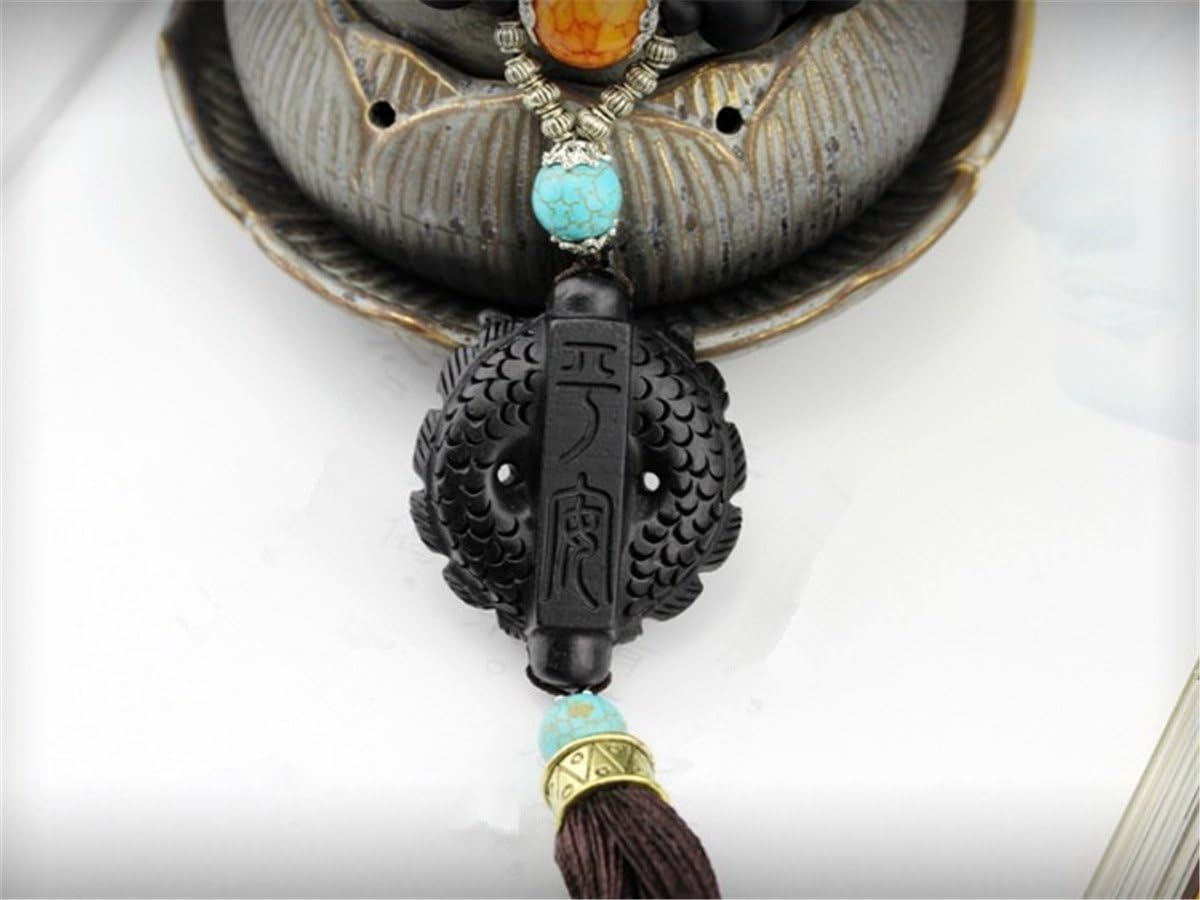 Dragon Car Pendant Decor Lucky Safety Hanging Ornament Gift Rear View Mirror Accessories Auto Interior Dangle Carving