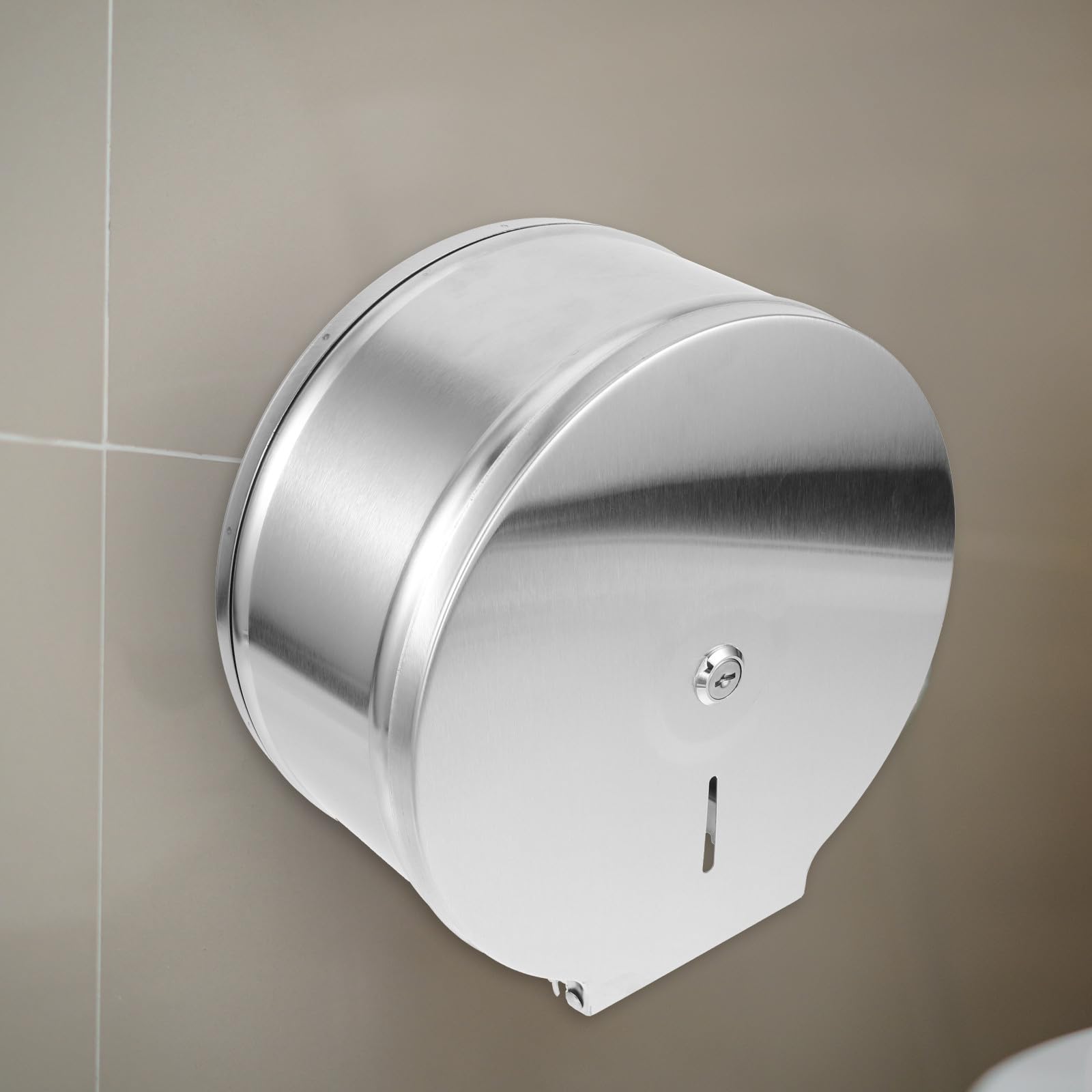 Kisangel Portarrollos Moderno y Minimalista de Acero Inoxidable de Papel Higiénico Resistente Capacidad Fuerte para Baño Doméstico y Hotel