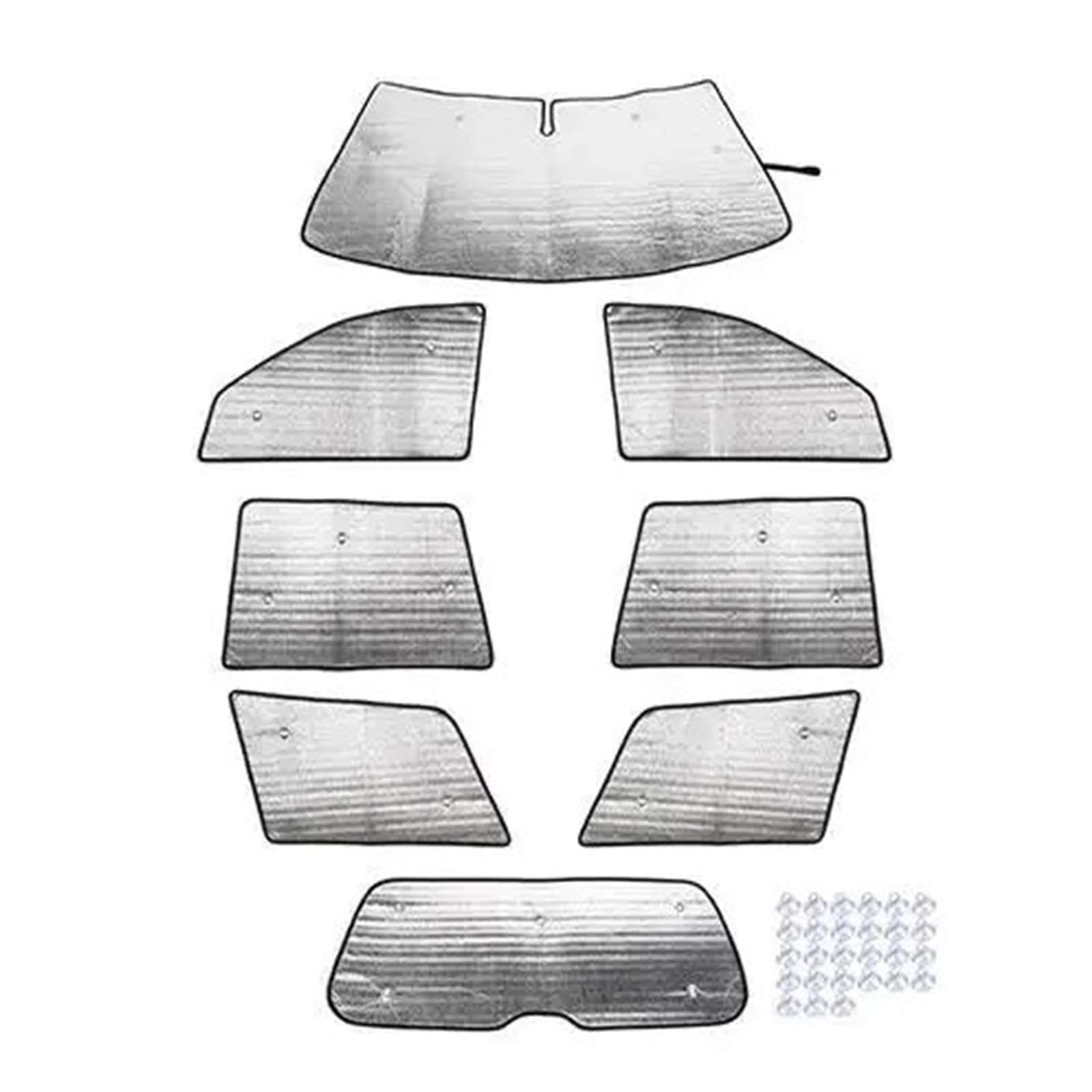 Auto Parabrezza Completa Parasole Isolamento Termico Kit Accessori Interni Per Jeep Per Grand Per Cherokee 2001-2010 Auto Parasole(For 2001-2006)