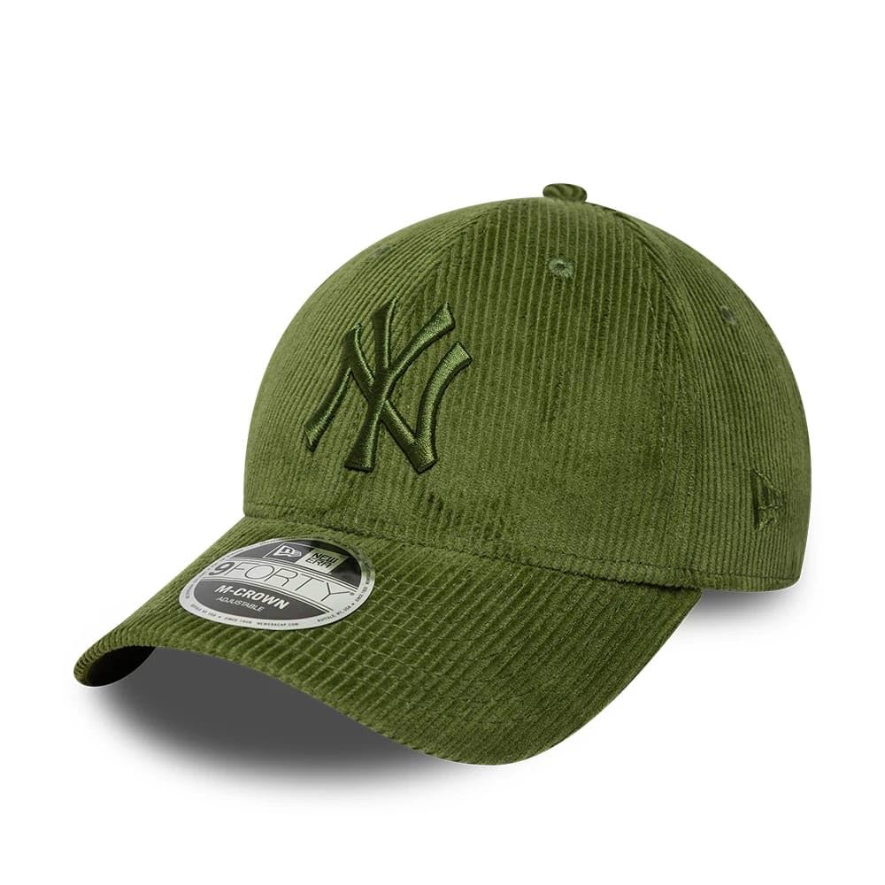 New Era New York Yankees Cord 9Forty Adjustable M-Crown Cap Green