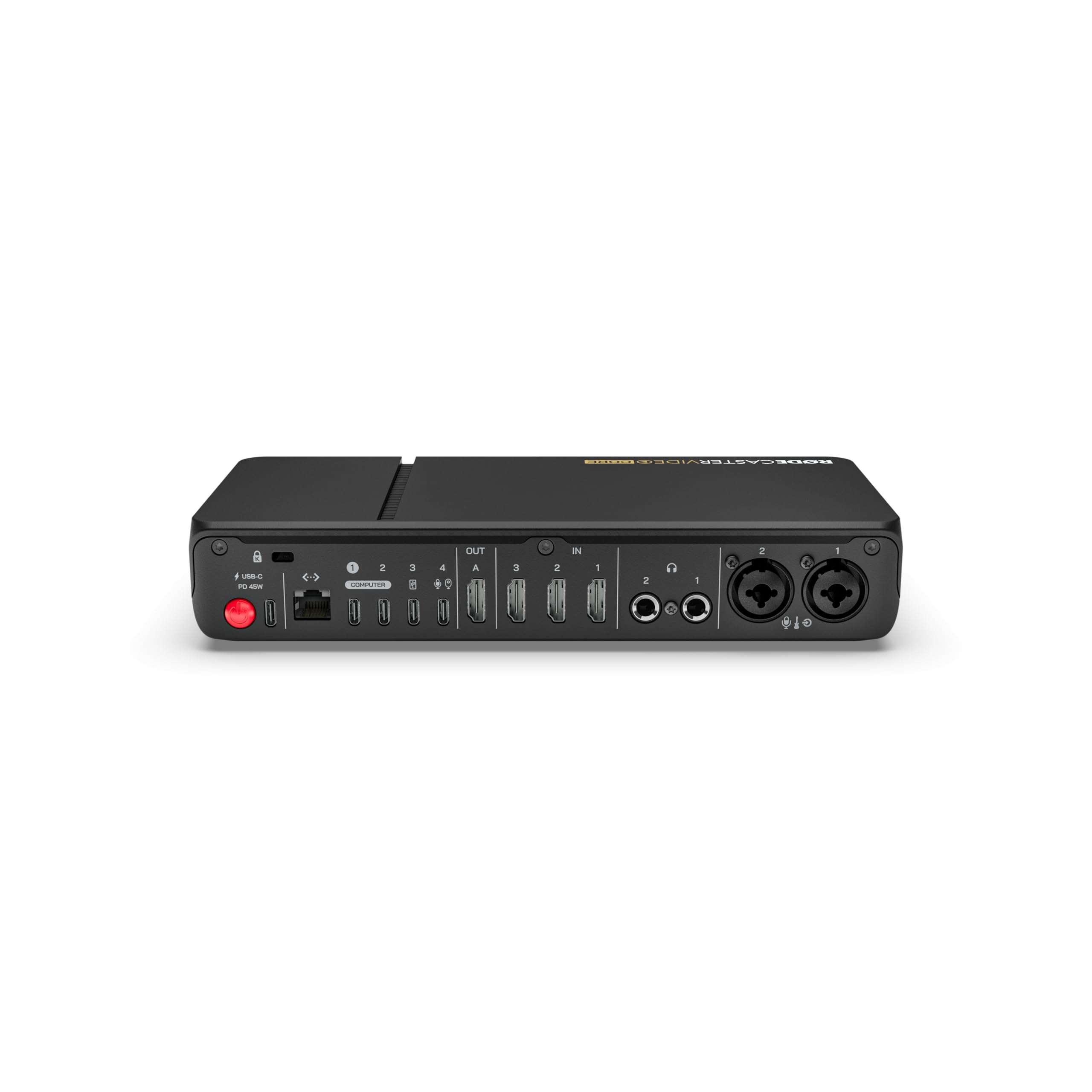 RØDE RØDECaster Video Core – Console de Production vidéo et Audio – Interrupteur multicaméra, 3 entrées HDMI, 1080p Video, Scènes Multi-Sources