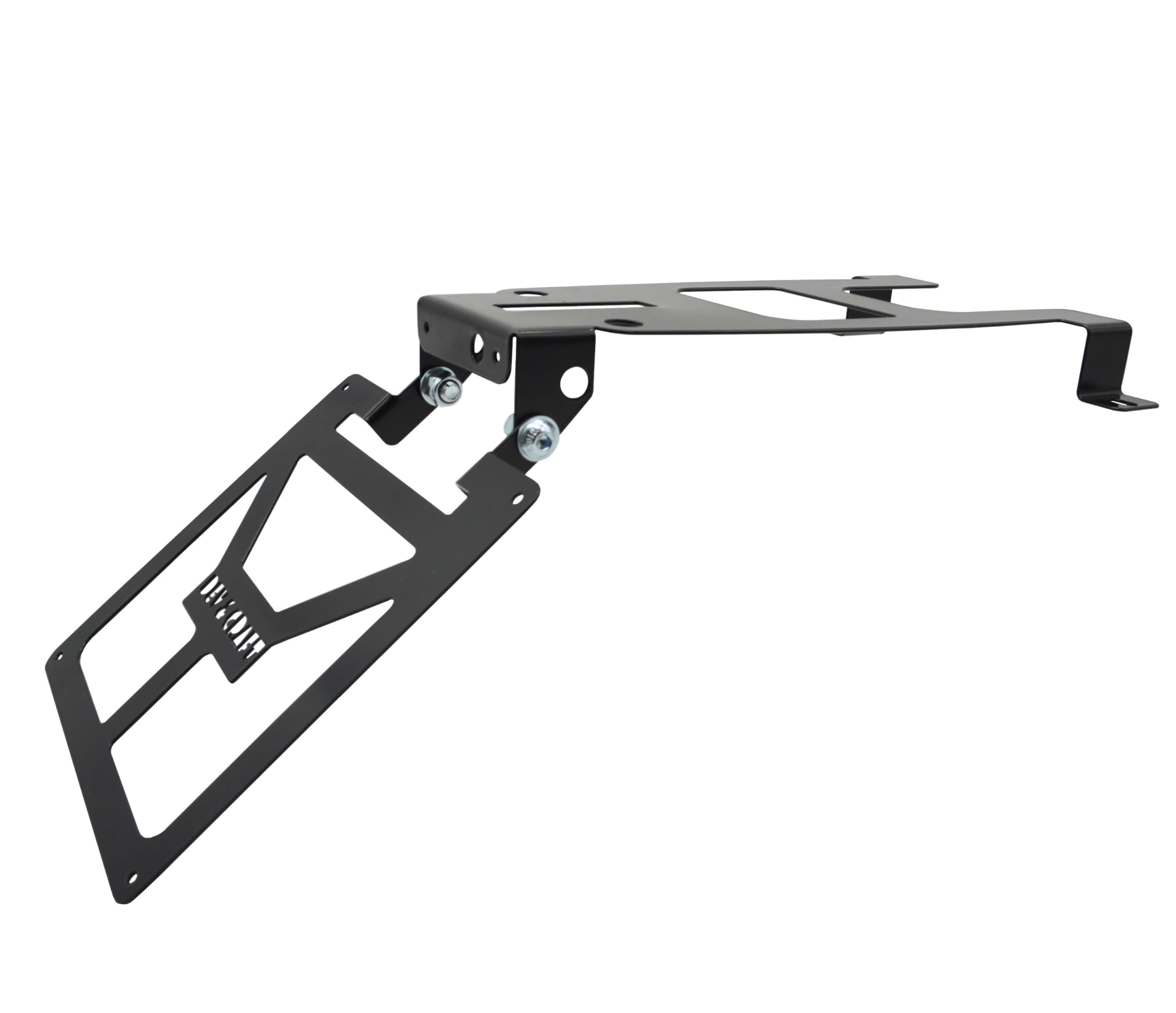 Portatarga Pieghevole per KTM EXC 2005-2007 Motard Moto Enduro (Verniciatura Nera)