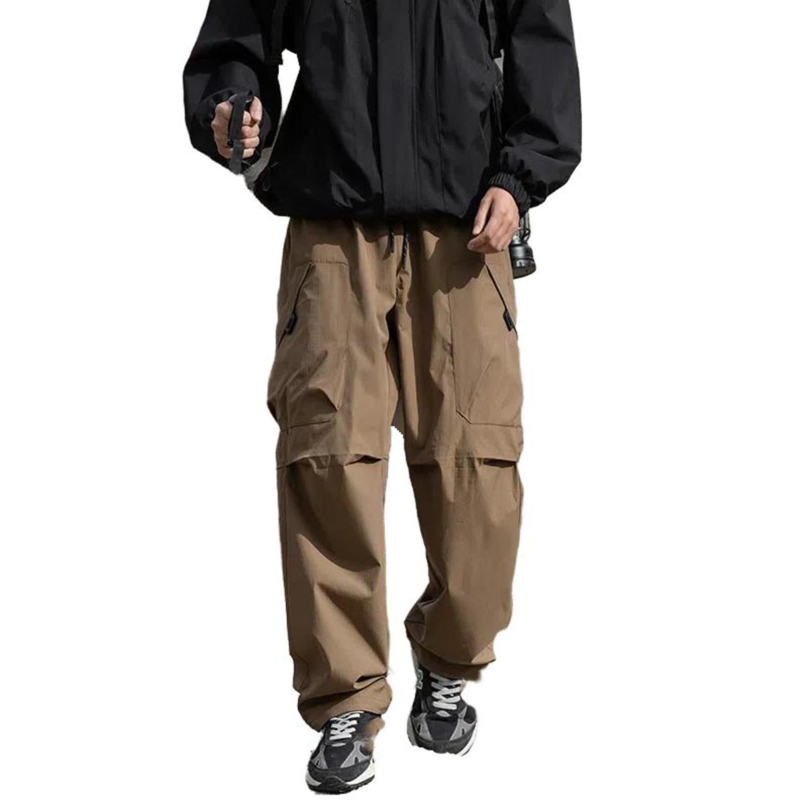 Pantaloni Sportivi Casual in Stile Americano per Gli Uomini in Primavera e Autunno Pantaloni Lisci con Coulisse