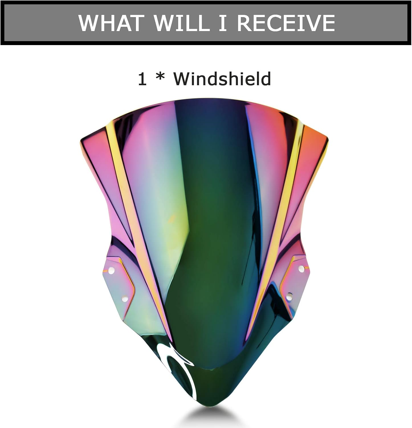 Windshield Windscreen Double Bubble for 400 EX400 250 2018-2023(ColorfulA)
