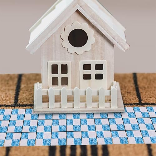 Miniatura 6 de jojofuny Tiny House Accessories - 27 piezas de tableros de madera en miniatura, decoraciones de ladrillo, muebles de casa de muñecas, pulgadas de