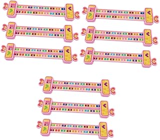 TEHAUX 9piezas Regleta De Números para Sumar y Restar Juguete Educativo para Matemáticas Auxiliar Didáctico De Aprendizaje Temprano Color Rosa para Uso Escolar y Casa