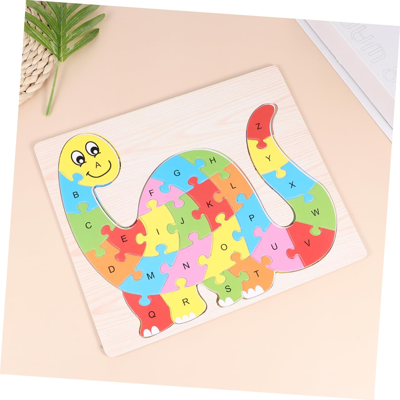 Rompecabezas del Alfabeto para Niños Forma de Animales, 2 Juegos de Puzzles de Plástico sin Bordes, Educativos y Seguros para Niños Pequeños