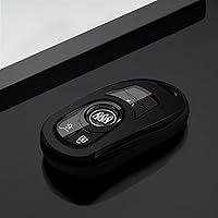 Vista 3 de Funda para Llavero de Buick, Estuche Protector de Llave de Coche, Soporte para Cadena de Llaves, Accesorios Negros