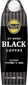 タリーズコーヒー ブラック キャップ付き 紙パック 1L×6本 MY HOME (マイホーム)