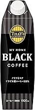 Tully's Coffee Black with Cap Paper Pack, 3.3 gal (1 L) x 6 Bottles MY HOME