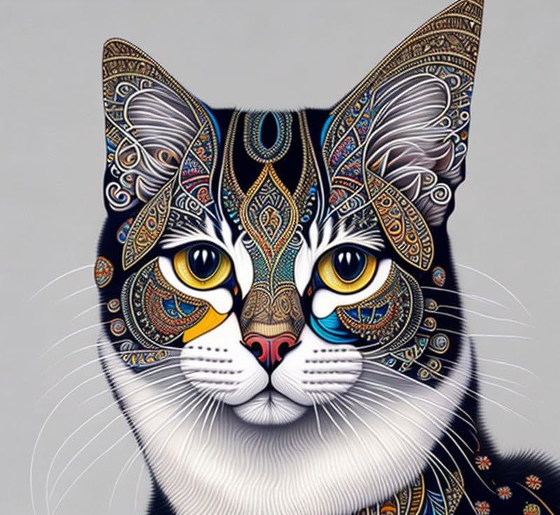 Toile beaux chats SERENDIPITP grand format 58x90 cm impression d'art