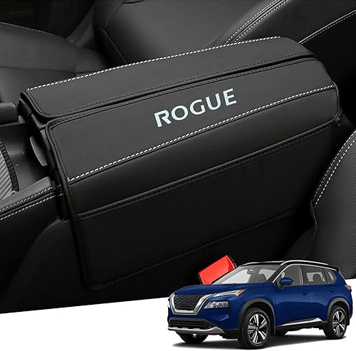 Funda de cuero para consola central, protector de reposabrazos, accesorios para mantener tu reposabrazos en una sensación más cómoda (costuras