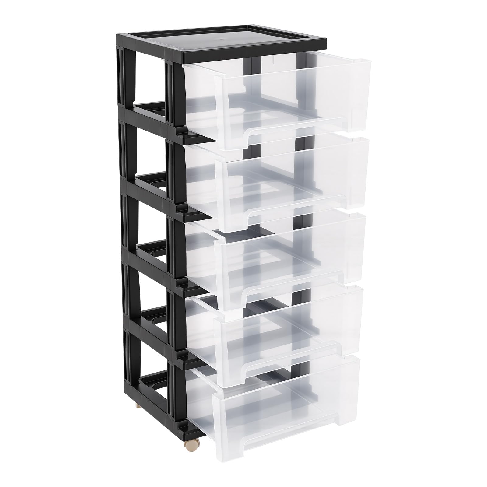 Organizer con 5 cassetti, per camera da letto, cassettiera, cassettiera con ruote, per corridoio, soggiorno, bagno, scuola, ufficio