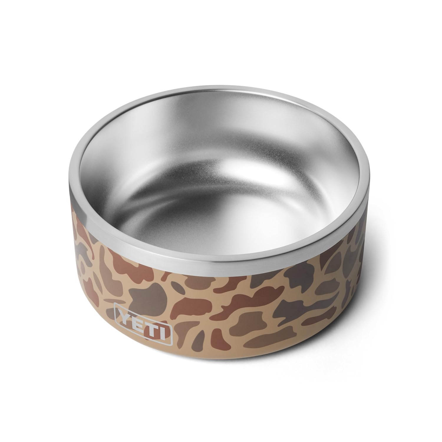 YETI Boomer 8, cuenco antideslizante de acero inoxidable para perros, capacidad para 64 onzas, camuflaje de humedales