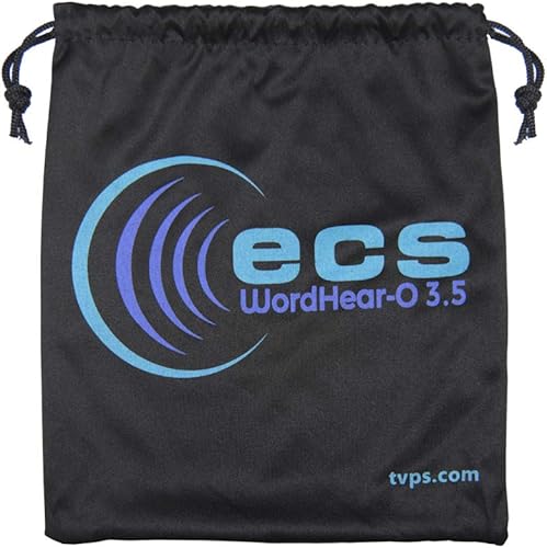 Miniatura 4 de ECS WordHear-O - Auriculares de transcripción de 0.138 in con estéreo en líneamono y volumen, debajo de la barbilla, cable de 10 pies, clip para
