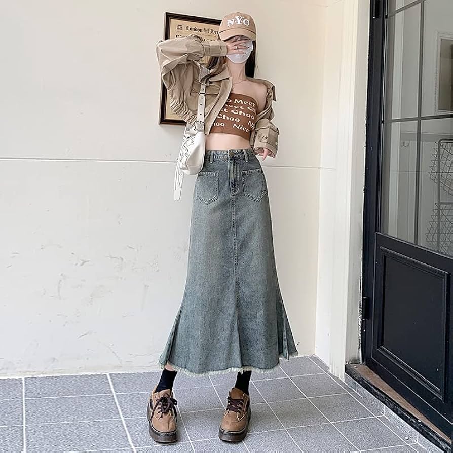 Amazon.co.jp: Women's Denim Skirt, Maxi Skirt, Denim Maxi Amazon.co.jp: Women's Denim Skirt, Maxi Skirt, Denim Maxi