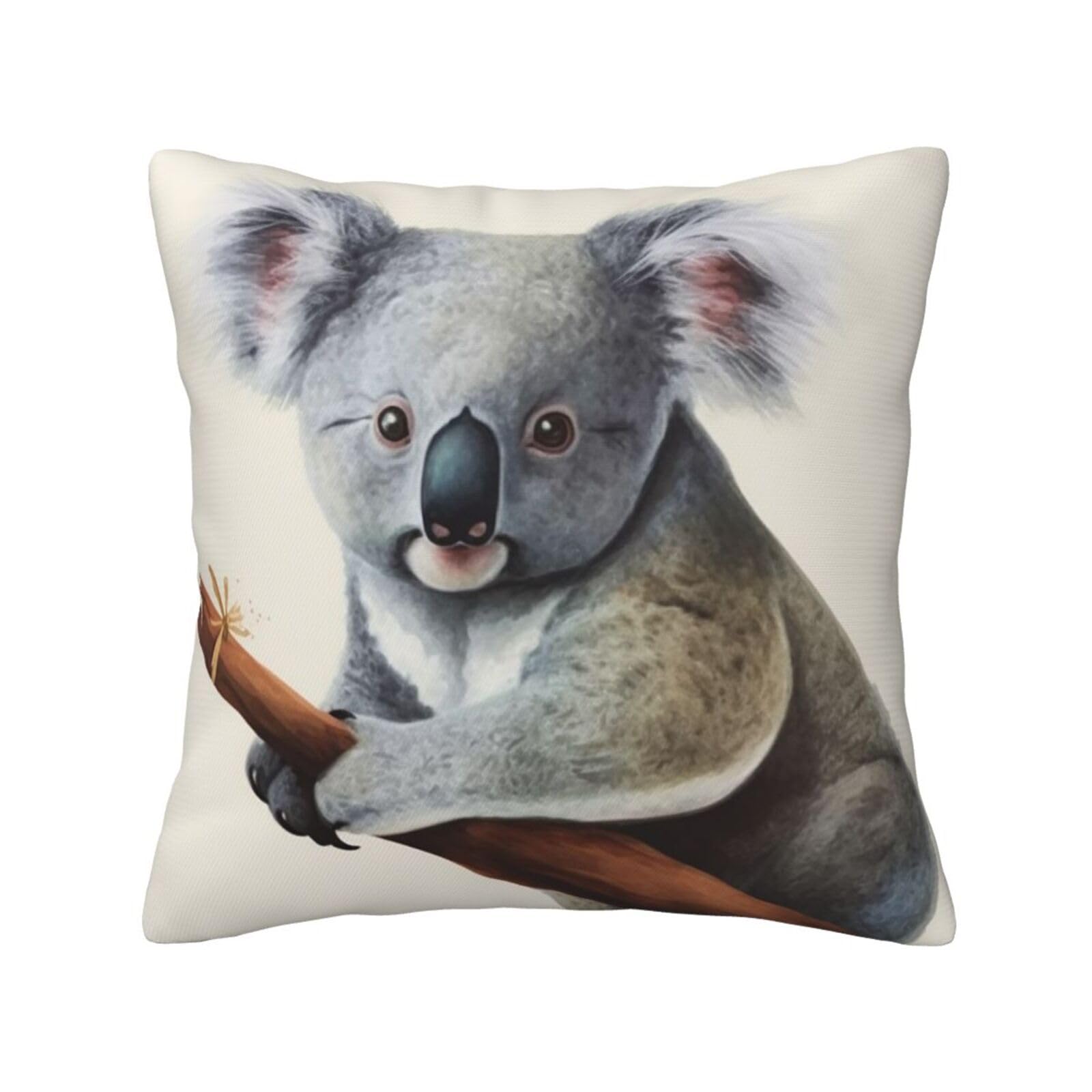 FodPand Koala and Butterfly Throw Pillow Covers 16"X16" Super Soft Cozy Pillows Case Morden Decorative Cushion Cover for Sofa Couch Bed Home Decor