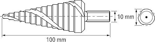 Miniatura 2 de PFERD 25201038 Stufenbohrer STB HSS Taladro paso