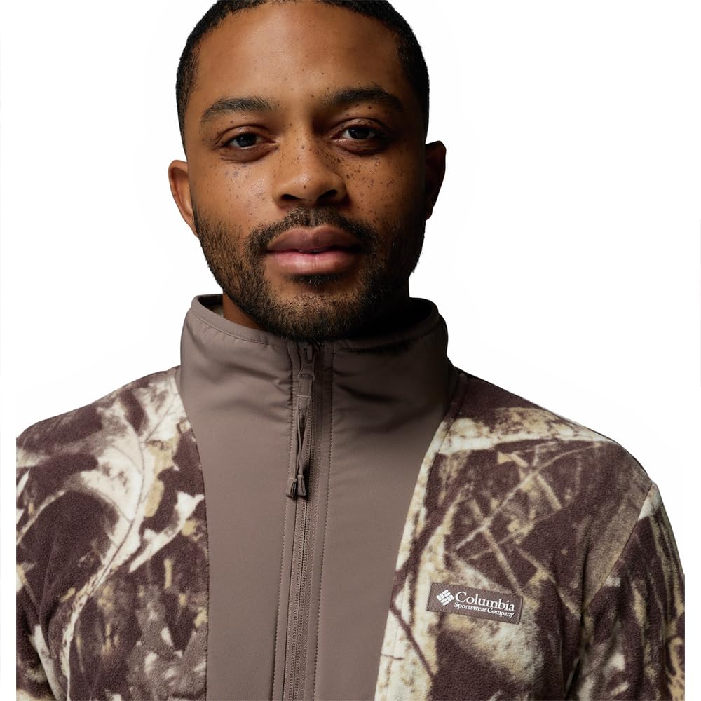 Columbia Sequoia Grove Printed Full Zip Chaqueta de forro polar con cremallera completa Hombre (Pack de 1)