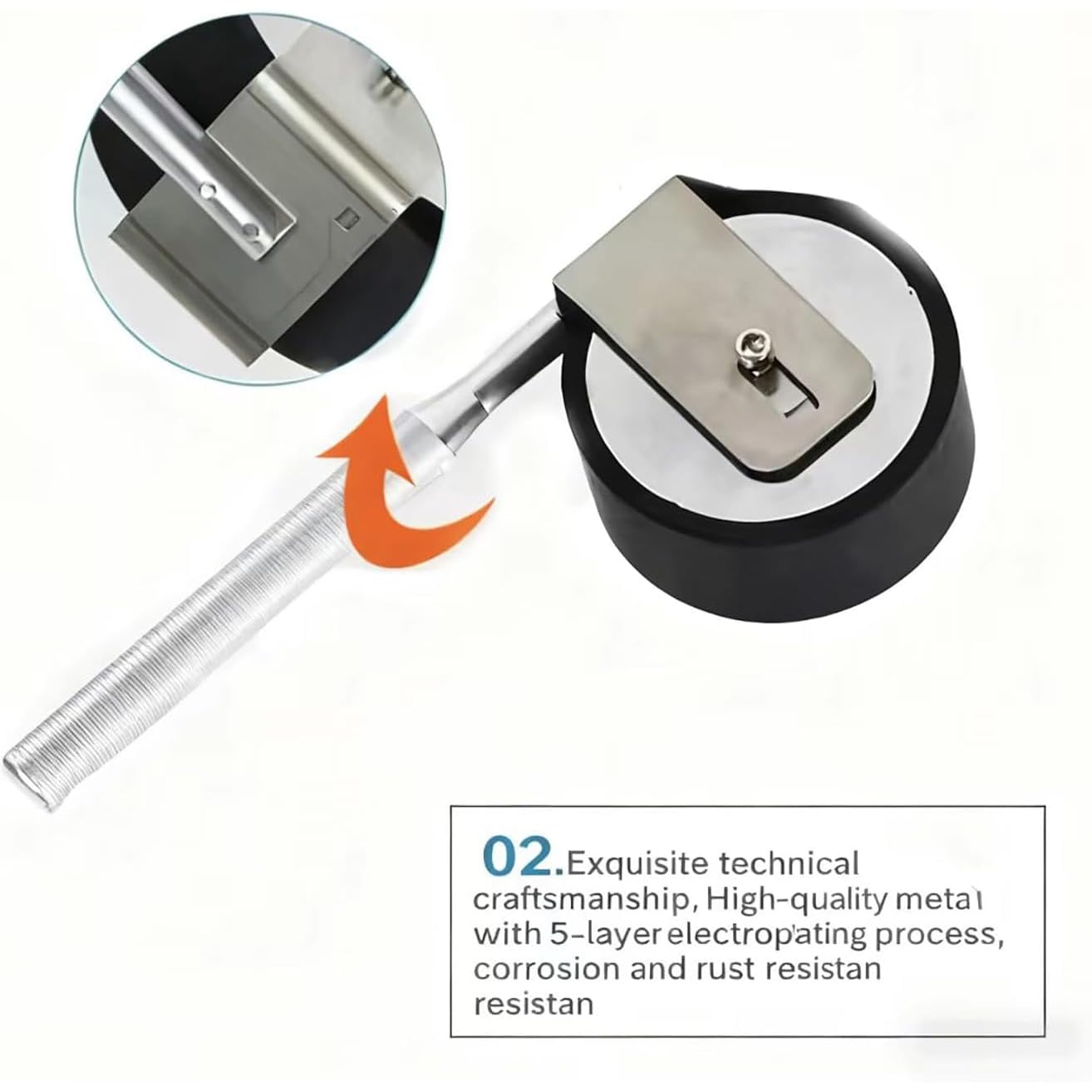 Ręczne narzędzie do testowania kleju rolkowego, nośność 2000 g, grubość gumy 6 mm, szerokość koła 45 mm, średnica rdzenia 83 mm do uszczelniania pudełek i taśmy medycznej