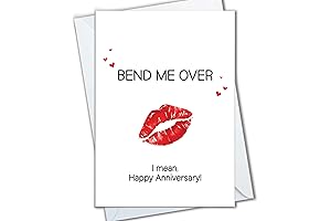 Bend Me Over Lips: Sexy Anniversary Card for Men