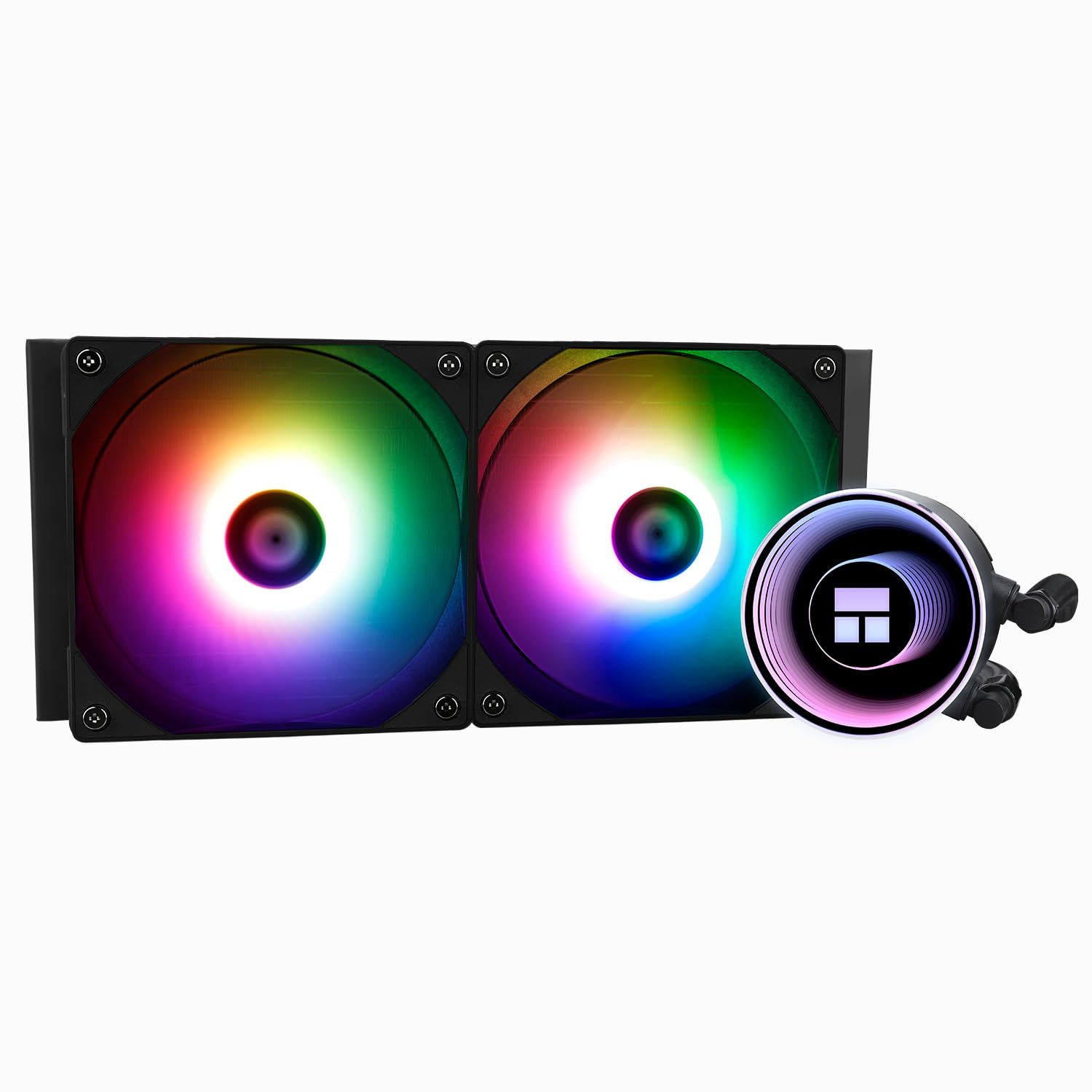 TR FN 240 Schwarz ARGB V2 CPU-Kühler, 240 schwarz, Spezifikationen des CPU-Kühlers, Dual PWM, S-FDB -Kugellager, geeignet für AMD/AM5/LGA1851