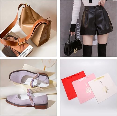 Miniatura 6 de HYANG Espejo holográfico de metal de piel sintética láser 1 rollo de 12 x 53 pulgadas 118 x 531in piel sintética muy adecuado para manualidades