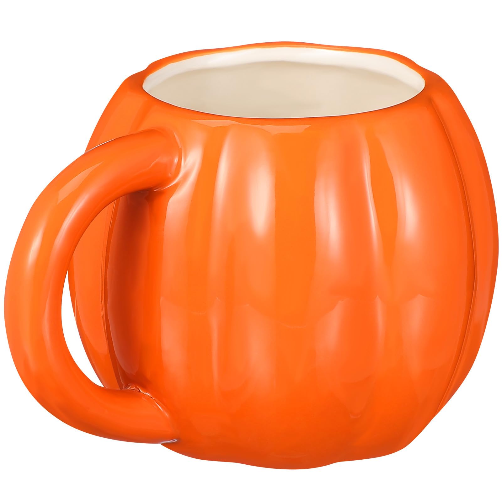 Toyvian Taza de Cerámica 500ml Práctica y Fácil de Limpiar Forma de Calabaza para Fiesta Otoño Adecuado para Oficina y Restaurantes