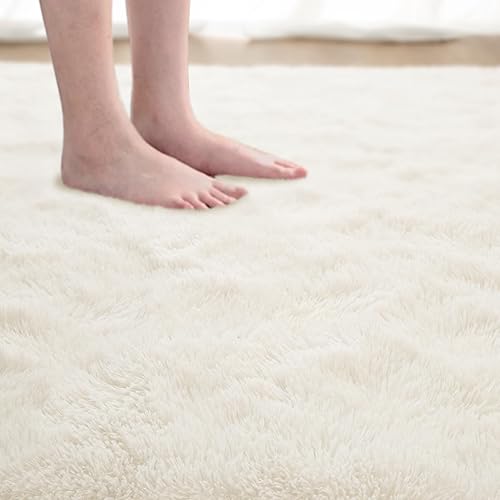 Miniatura 6 de Softlife - Alfombra de área para sala de estar de 5.3 x 7.6 pies, peluda, suave y mullida, de peluche largo, para habitación de los niños,