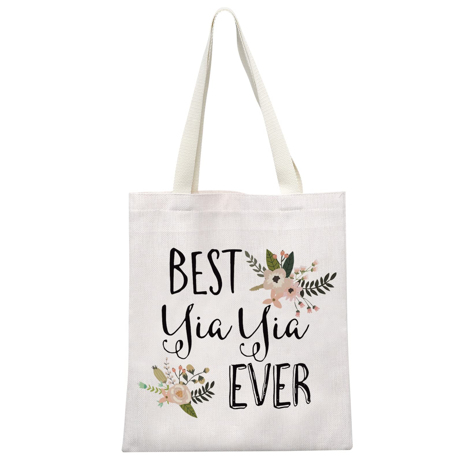 Yiayia Gift Best Yiayia Ever Gift Grandma Toiletry Cosmetic Bag Gift for Grandma, Yiayia Tote