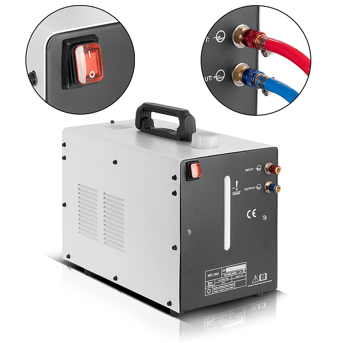 STAHLWERK Refrigerador de agua con 370 W de potencia y depósito de 6 l para equipos de soldadura MIG MAG | TIG y cortadoras de plasma