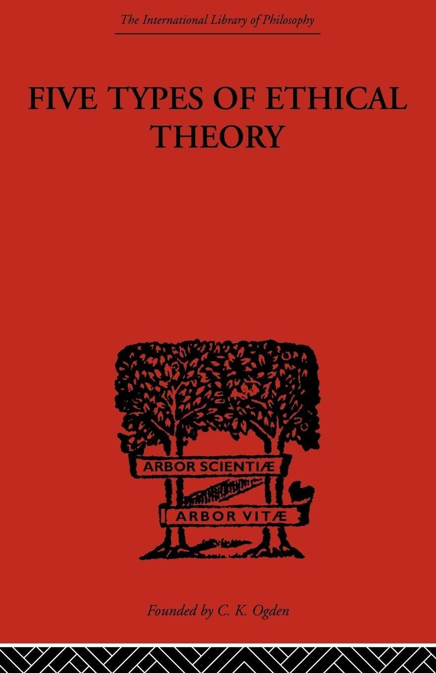 Five Types of Ethical Theory by C.D. Broad - 9780415488235
