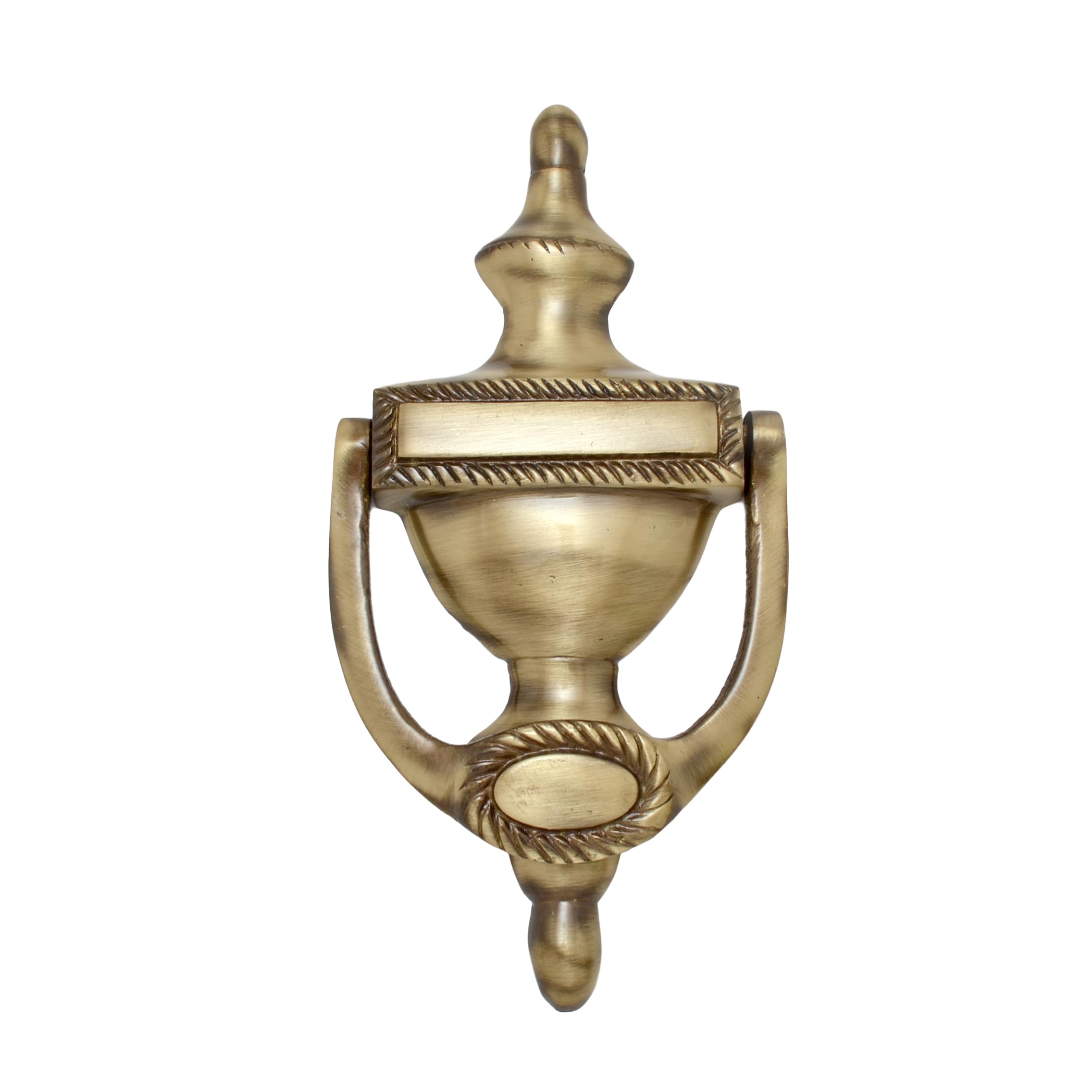 Two Moustaches Georgian 8" Round Brass Door Knocker, Door Knocker for Main Door, Standard, Pack of 1-image-11
