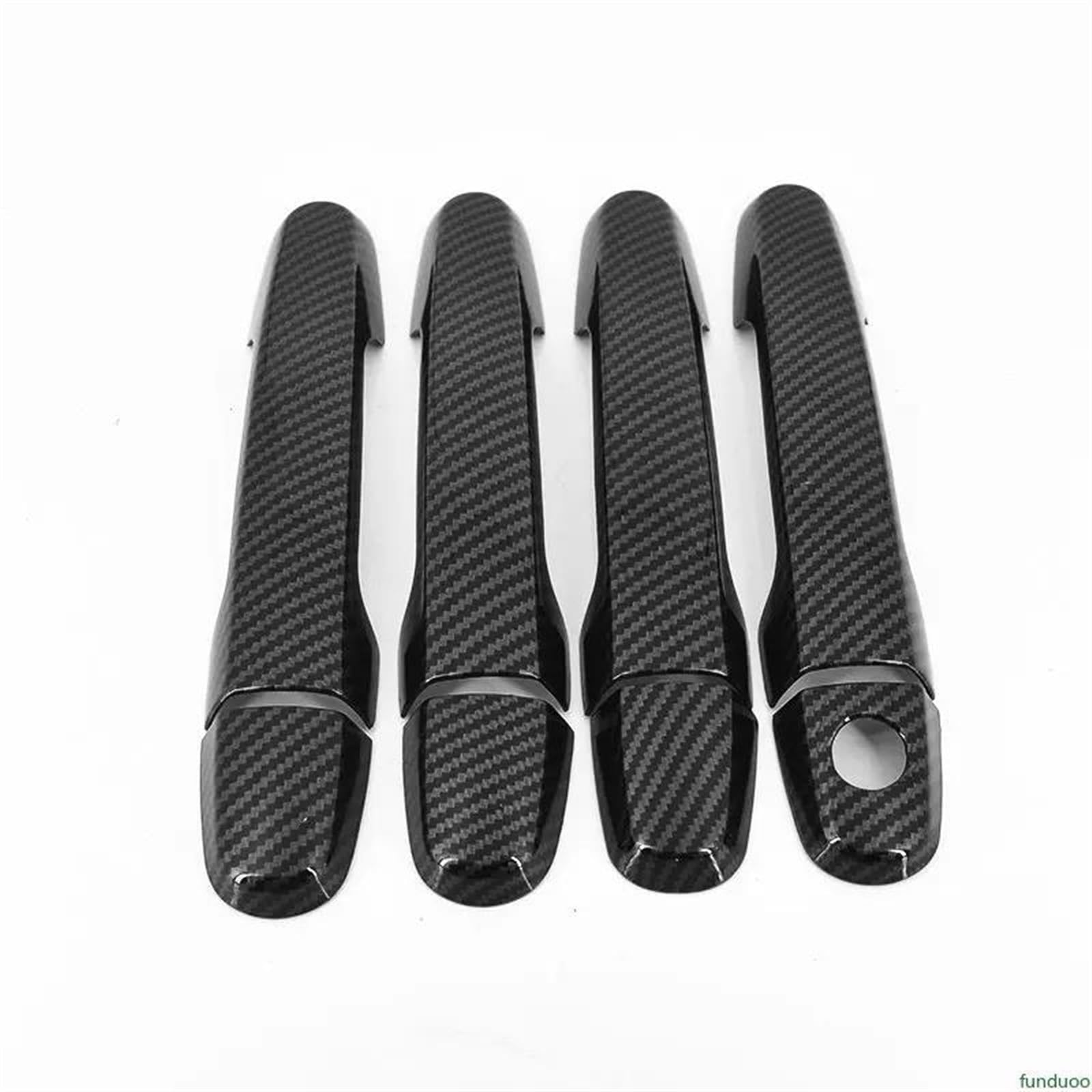 NOHEEU Car Accessories Door Handle Trim ABS Exterior Strip Cover Decorative for Hyundai for Santa Fe 2007-2012(No Buttons)