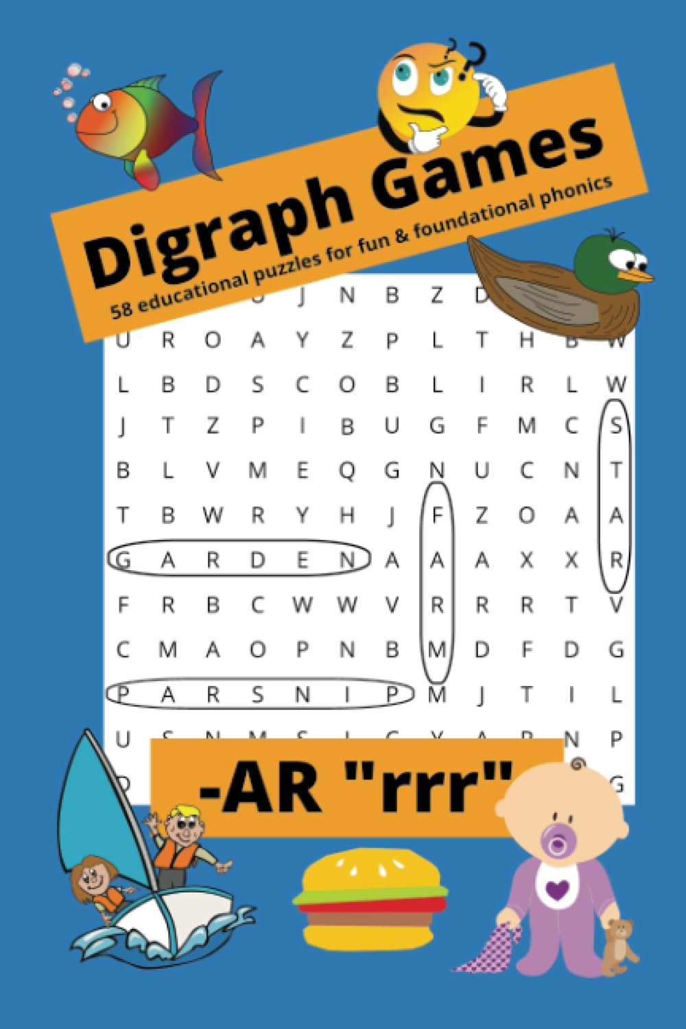 Digraph Games: Word Search Phonics Games For Kids Ages 4-8, Fun With Reading and Digraphs, Fun While Learning Pre-k