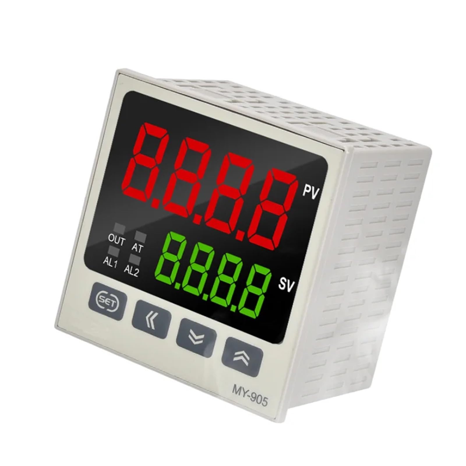 RWRAPS regolatore Temperatura pid Regolatore di Temperatura con Display a LED 240VAC Controllo di Regolazione PID PV SV 0-400℃ MY-105 48 * 48mm 50/60Hz (Color : K Relay Output)