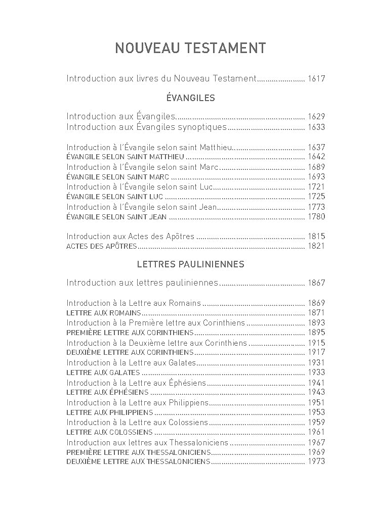 La Bible - Traduction officielle liturgique – cuir marron