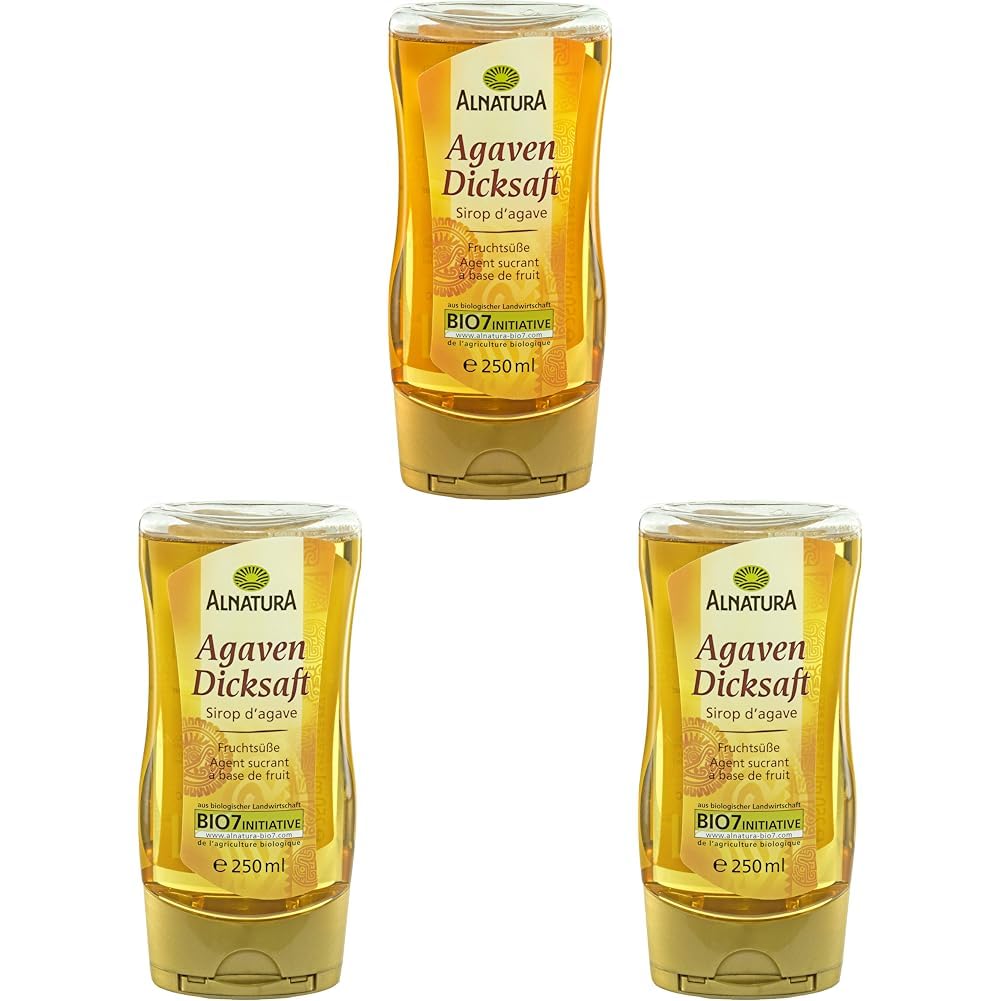 Alnatura Bio Agavendicksaft, 250 ml (Packung mit 3)