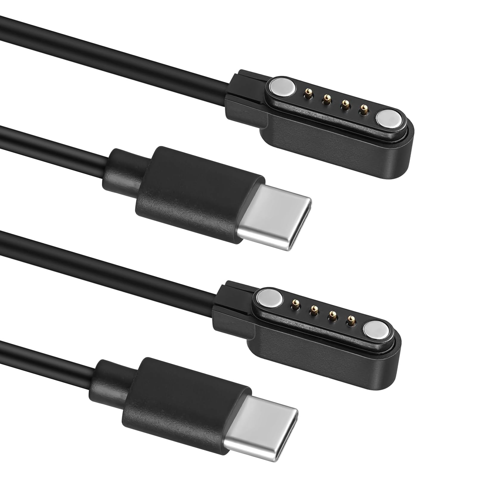 finlusri Recorder Type-C Magnetic Charging Cable - 2FT/4Pin Replacement Charging Cord for PLAUD Note AI Voice Recorder - Support Data Transmission -