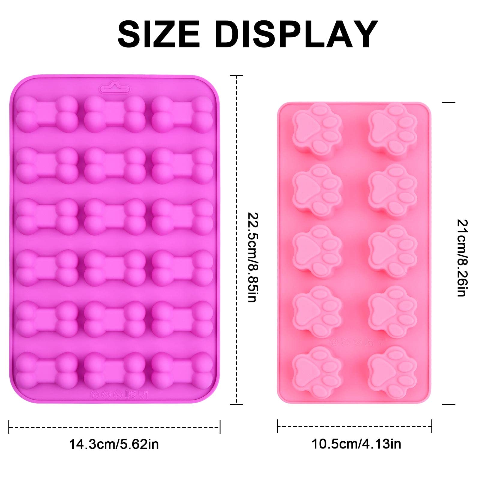 Stampo In Silicone Per Cioccolatini - Forma Zampa Di Cane E Osso Antiaderente Per L 1045010