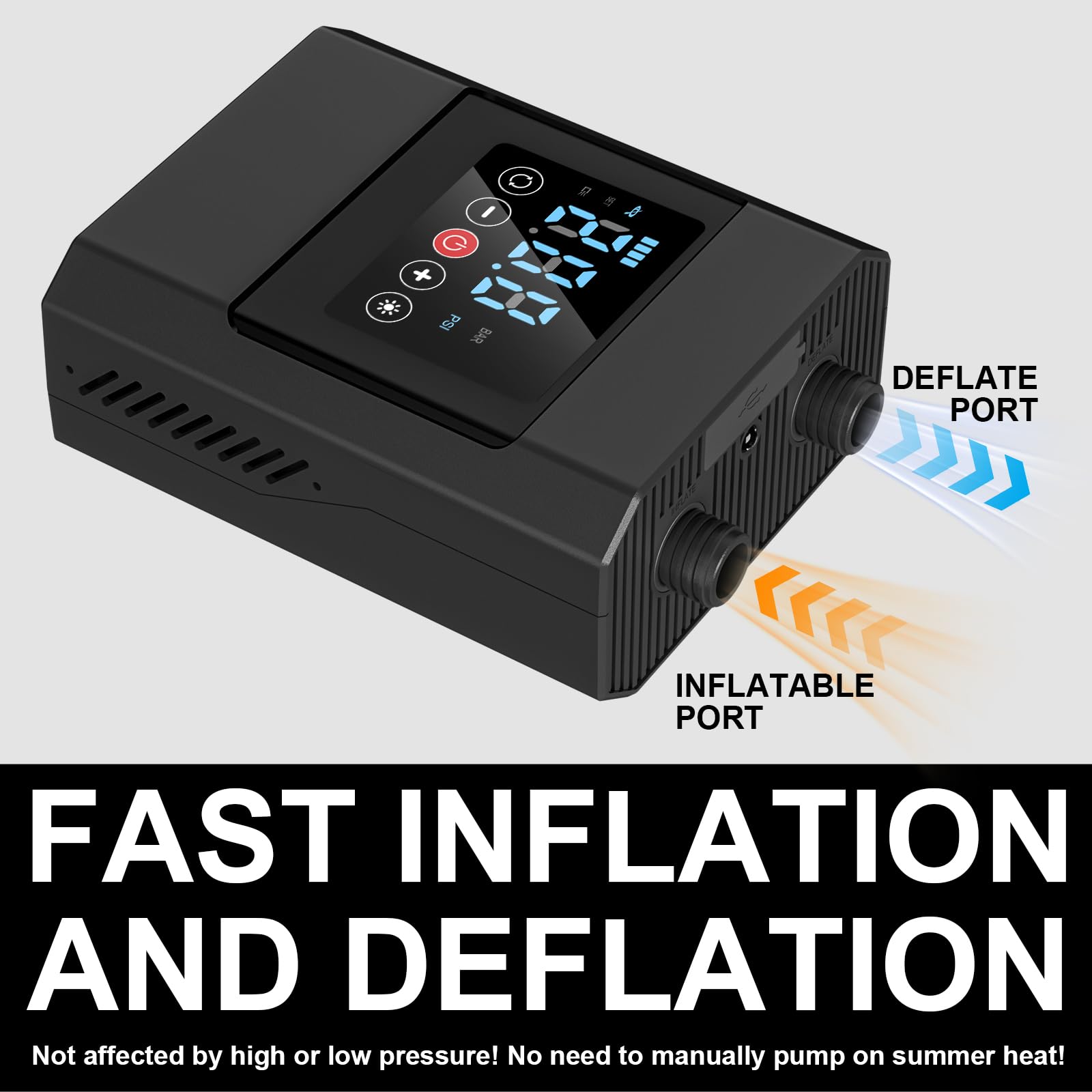 Pompe à Air électrique 20PSI – 15000mAh, Gonflage/dégonflage Rapide, Auto-arrêt, Pour SUP Et Matelas