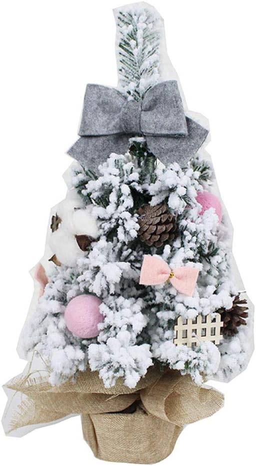 HFJLL Mini decorative small Christmas tree set 45CM 60CM desktop decoration store window decoration
