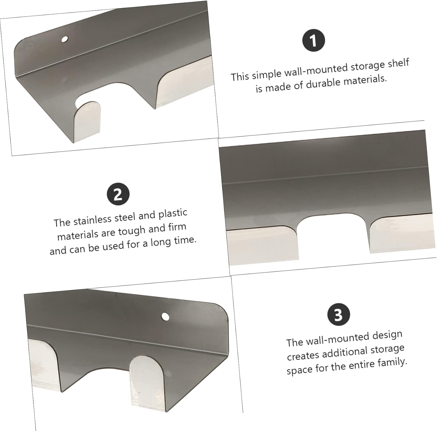 1pc Stainless Steel Pizza Shovel Holder Wall-mounted Storage Rack for Household Decorative Rack