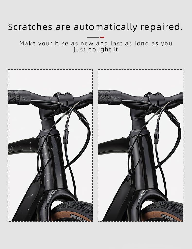 Unsichtbare Schutzfolie & Aufkleber für Merida Scultura 95 Rennrad – Fahrradzubehör, transparenter Rahmenschutz, wasserdichtes Schild (7,5 mil matt, Modell 2024, Größe 52)