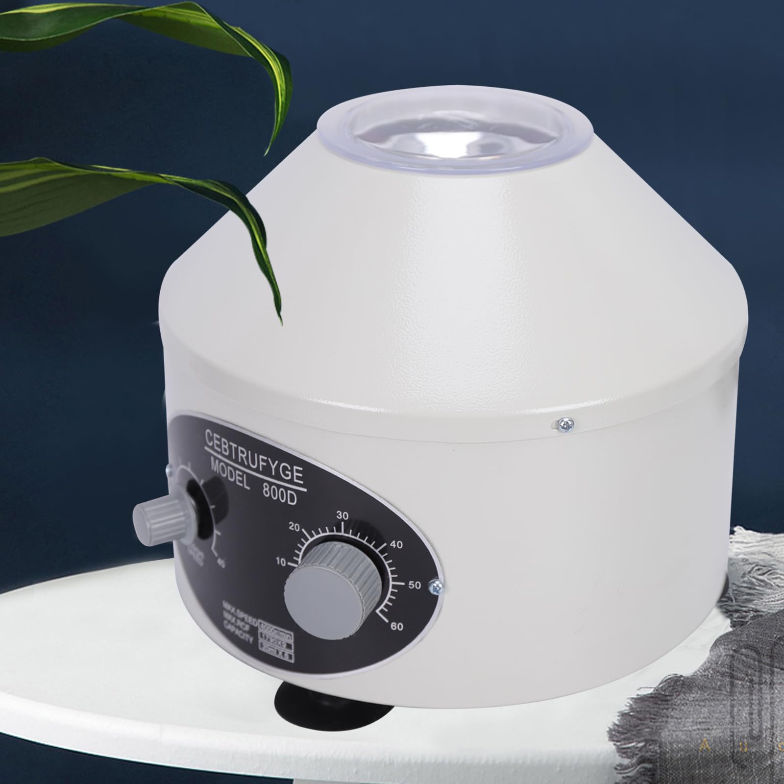 Centrífuga de Laboratorio eléctrica Centrífuga 4000 RPM Centrífuga de Laboratorio para análisis de suero 20 ml x 6 rotores compacta y Potente φ270 mm x 250 mm 25 W de Potencia del Motor