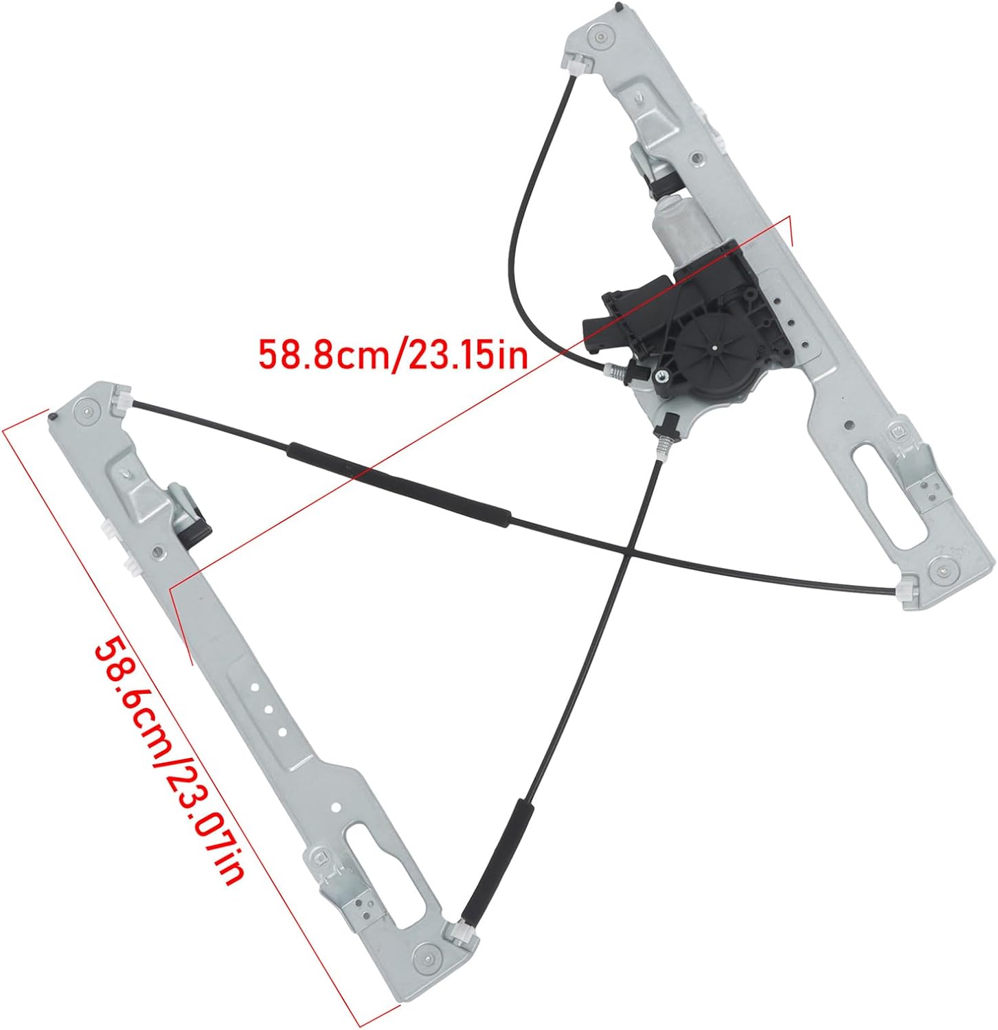 LABLT Front Right Side Power Window Regulator w/ 7-pin Motor